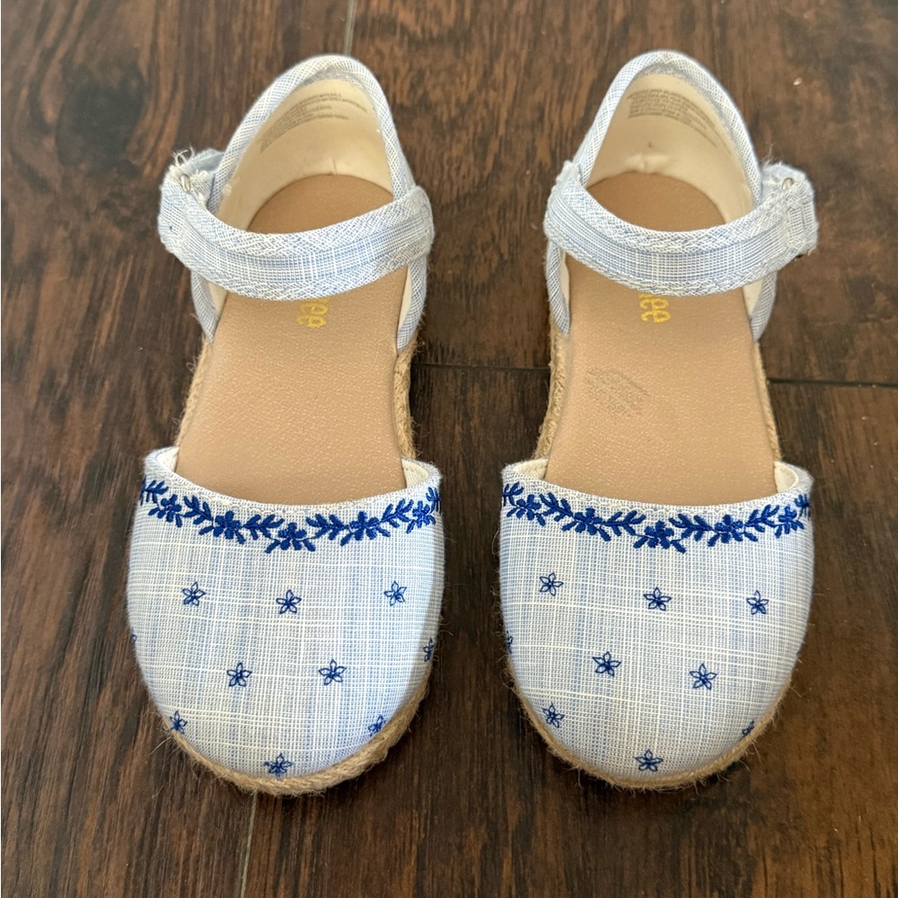 Gymboree Blue and White Dress Shoes